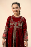 3 Piece Embroidered Velvet Suit