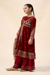 3 Piece Embroidered Velvet Suit