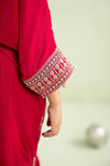 2 Piece Embroidered Velvet Suit