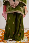 3 Piece Embroidered Velvet Suit