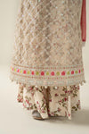 3 Piece Embroidered Organza Suit