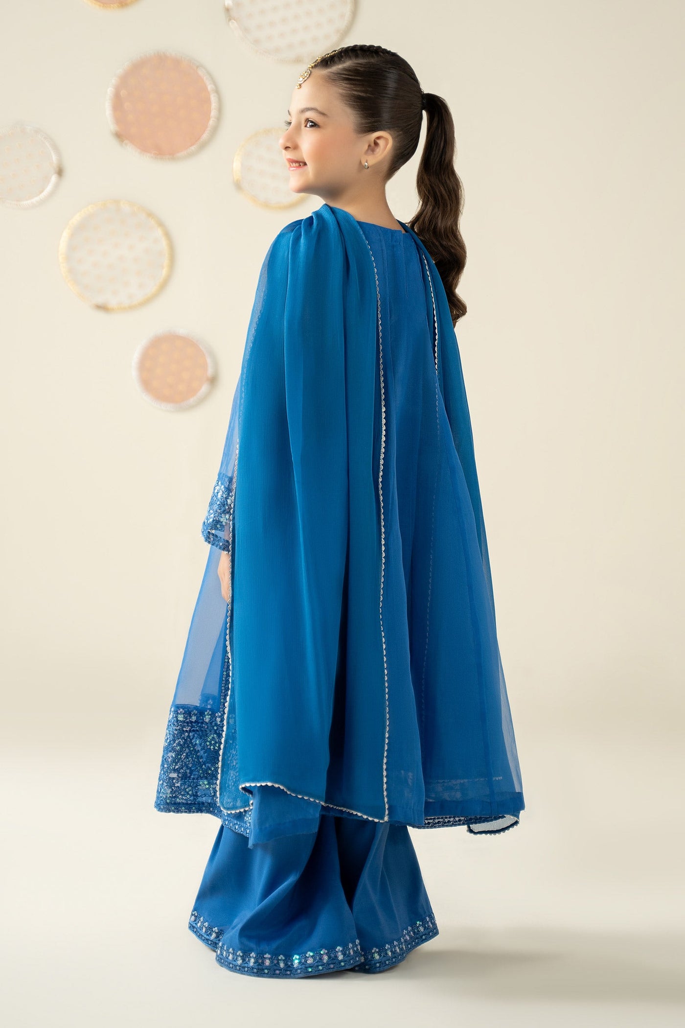 3 Piece Embroidered Organza Suit