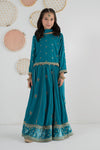 3 Piece Embroidered Velvet Suit