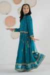 3 Piece Embroidered Velvet Suit