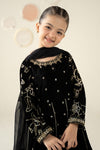 3 Piece Embroidered Velvet Suit