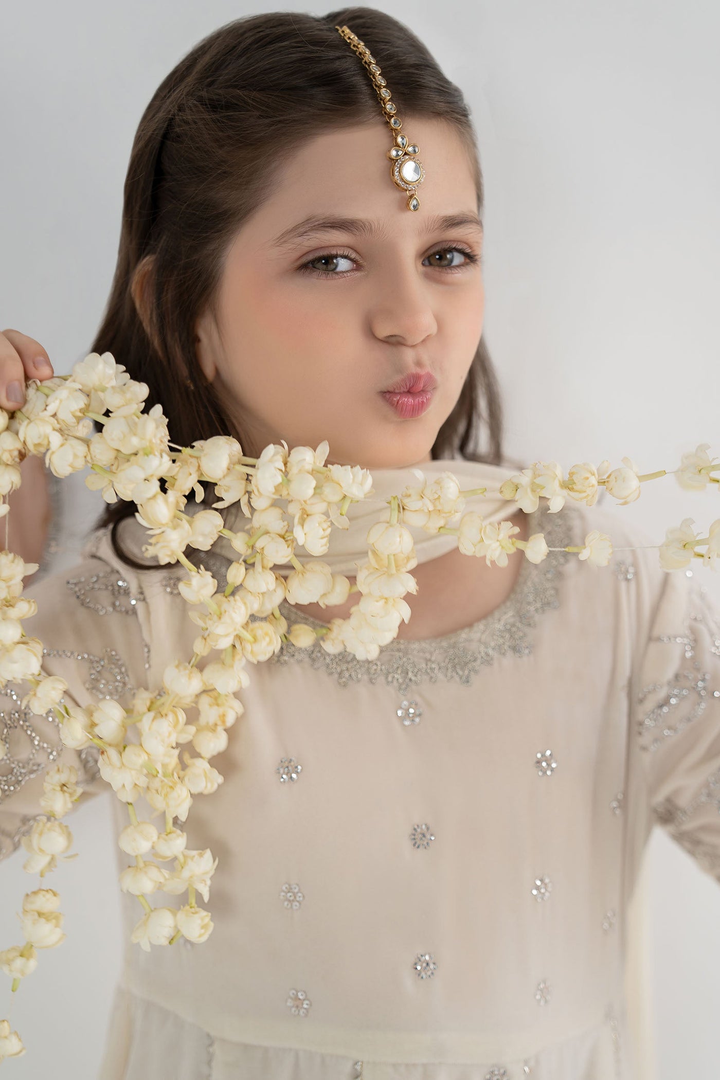 3 Piece Embroidered Velvet Suit