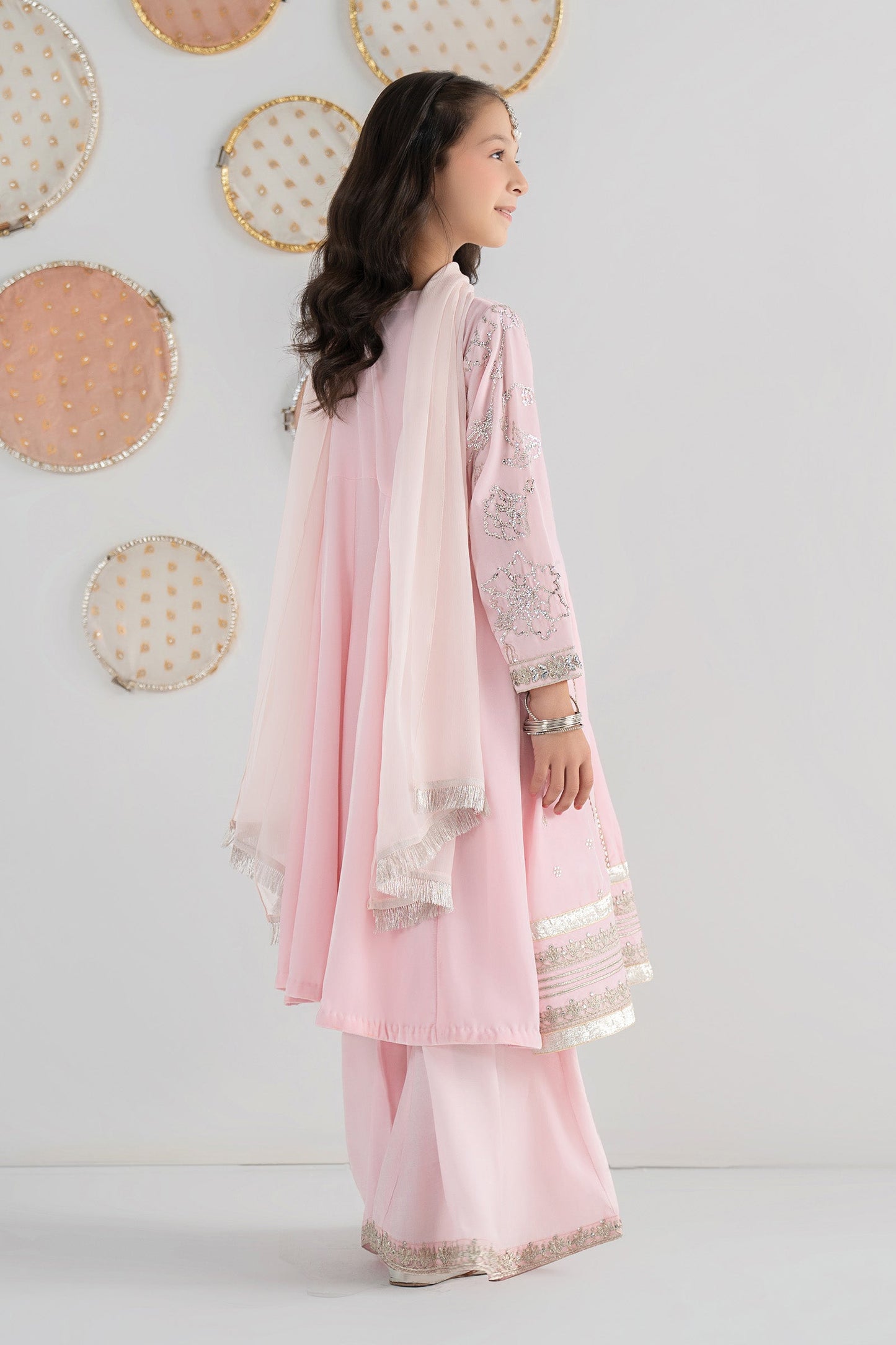 3 Piece Embroidered Velvet Suit