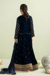 3 Piece Embroidered Velvet Suit