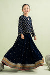 3 Piece Embroidered Velvet Suit