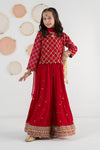 3 Piece Embroidered Velvet Suit