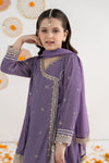3 Piece Embroidered Velvet Suit