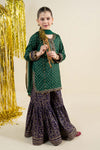 3 Piece Embroidered Raw Silk Suit