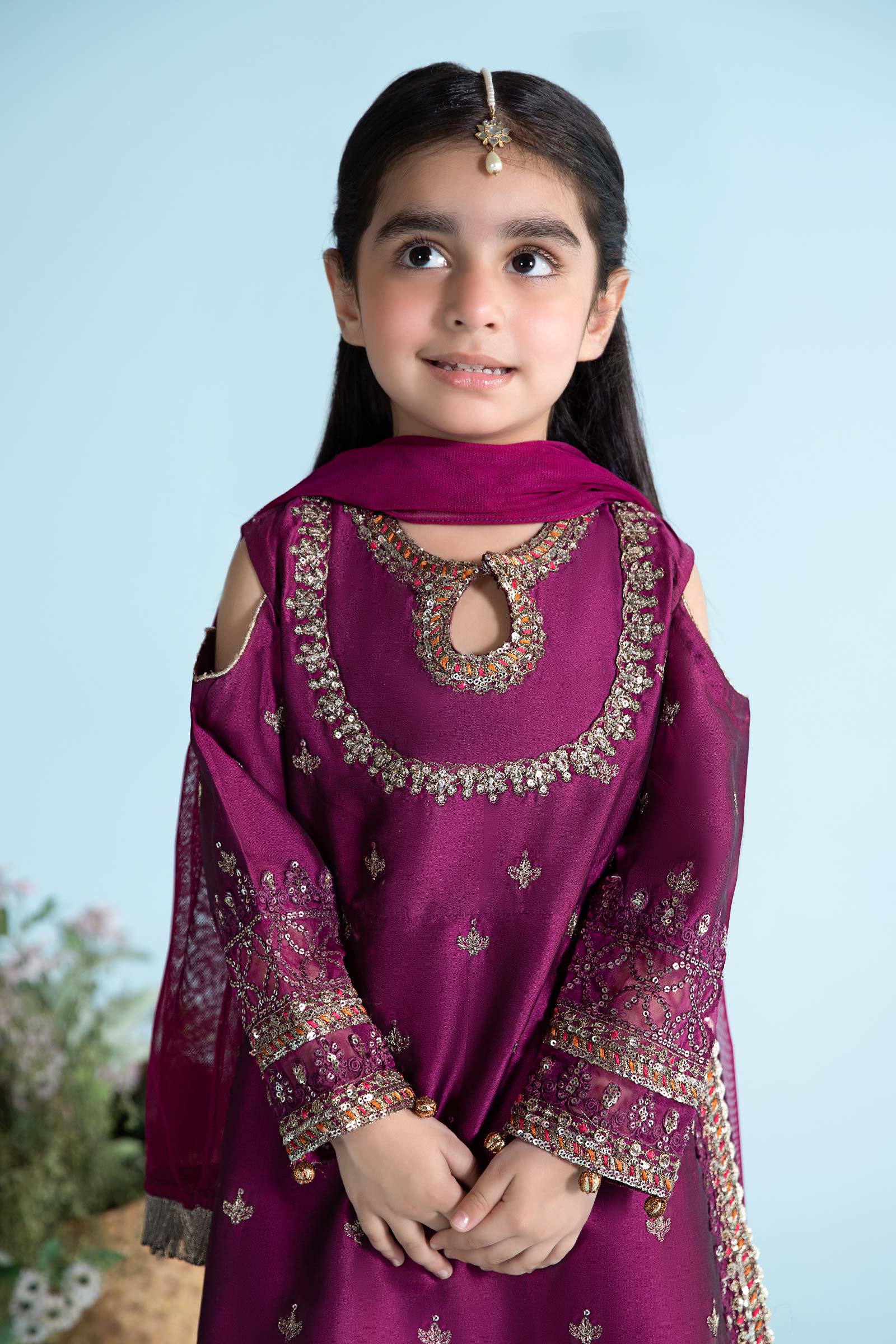 3 Piece Embroidered Cotton Silk Suit
