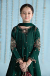 3 Piece Embroidered Raw Silk Suit