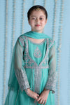 3 Piece Embroidered Organza Suit