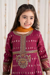 3 Piece Embroidered Raw Silk Suit