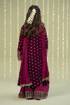 3 Piece Embroidered Velvet Suit