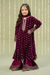 3 Piece Embroidered Velvet Suit