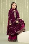 3 Piece Embroidered Velvet Suit