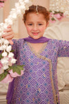 3 Piece Embroidered Raw Silk Suit