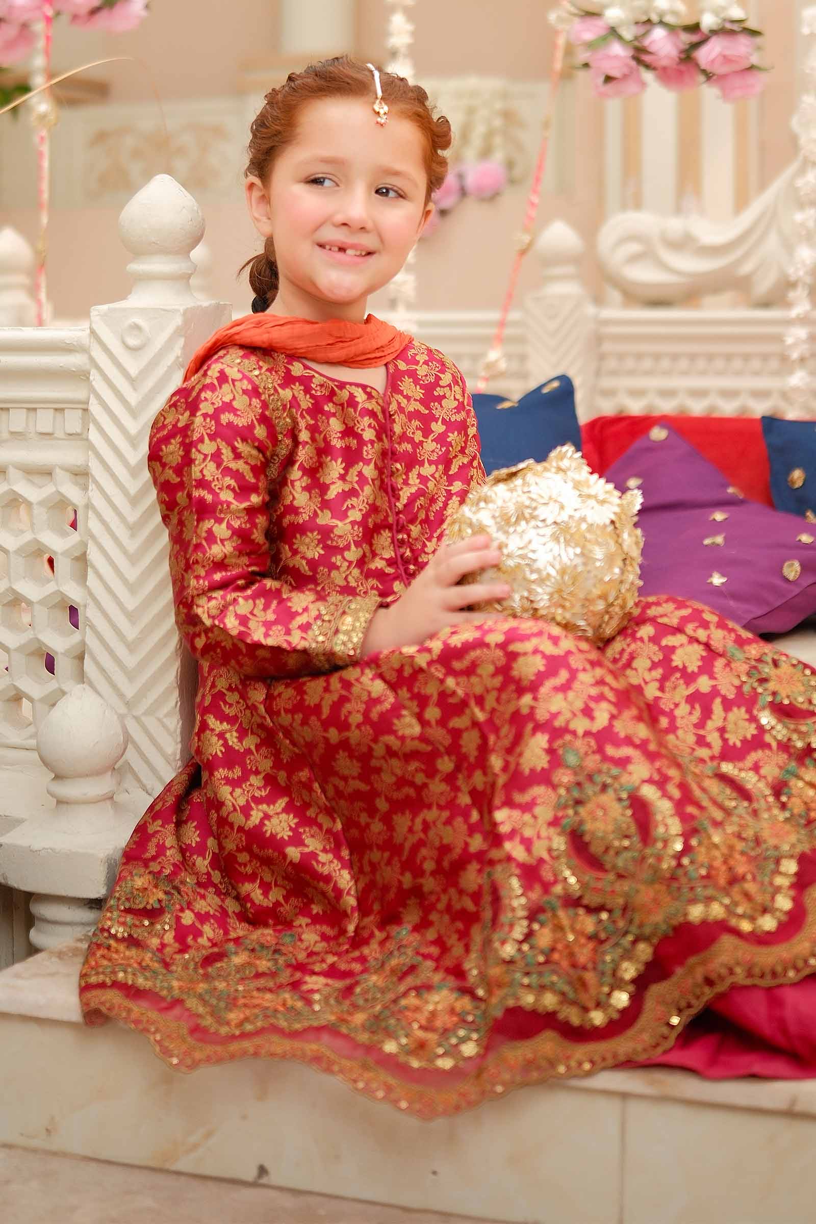 3 Piece Embroidered Jamawar Suit