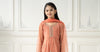 3 Piece Embroidered Polyester Net Suit