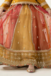 3 Piece Embroidered Raw Silk Suit