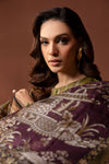 3 Piece Embroidered Pure Charmeuse Silk Suit