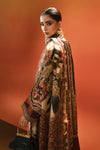 3 Piece Embroidered Satin Silk Suit