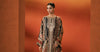 3 Piece Embroidered Satin Silk Suit