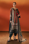 3 Piece Embroidered Satin Silk Suit