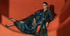 3 Piece Printed Satin Silk Suit