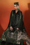 3 Piece Embroidered Satin Silk Suit