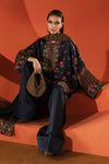 3 Piece Printed Satin Silk Suit
