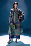 3 Piece Embroidered Satin Silk Suit