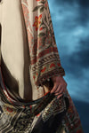 3 Piece Embroidered Satin Silk Suit