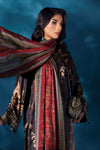 3 Piece Embroidered Satin Silk Suit