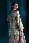 3 Piece Embroidered Satin Silk Suit