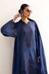 3 Piece Embroidered Raw Silk Suit