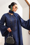3 Piece Embroidered Raw Silk Suit