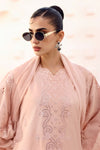 3 Piece Embroidered Raw Silk Suit