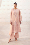 3 Piece Embroidered Raw Silk Suit