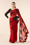 Embroidered Chiffon Saree