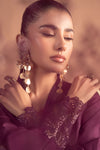 3 Piece Embroidered Tissue Silk Suit