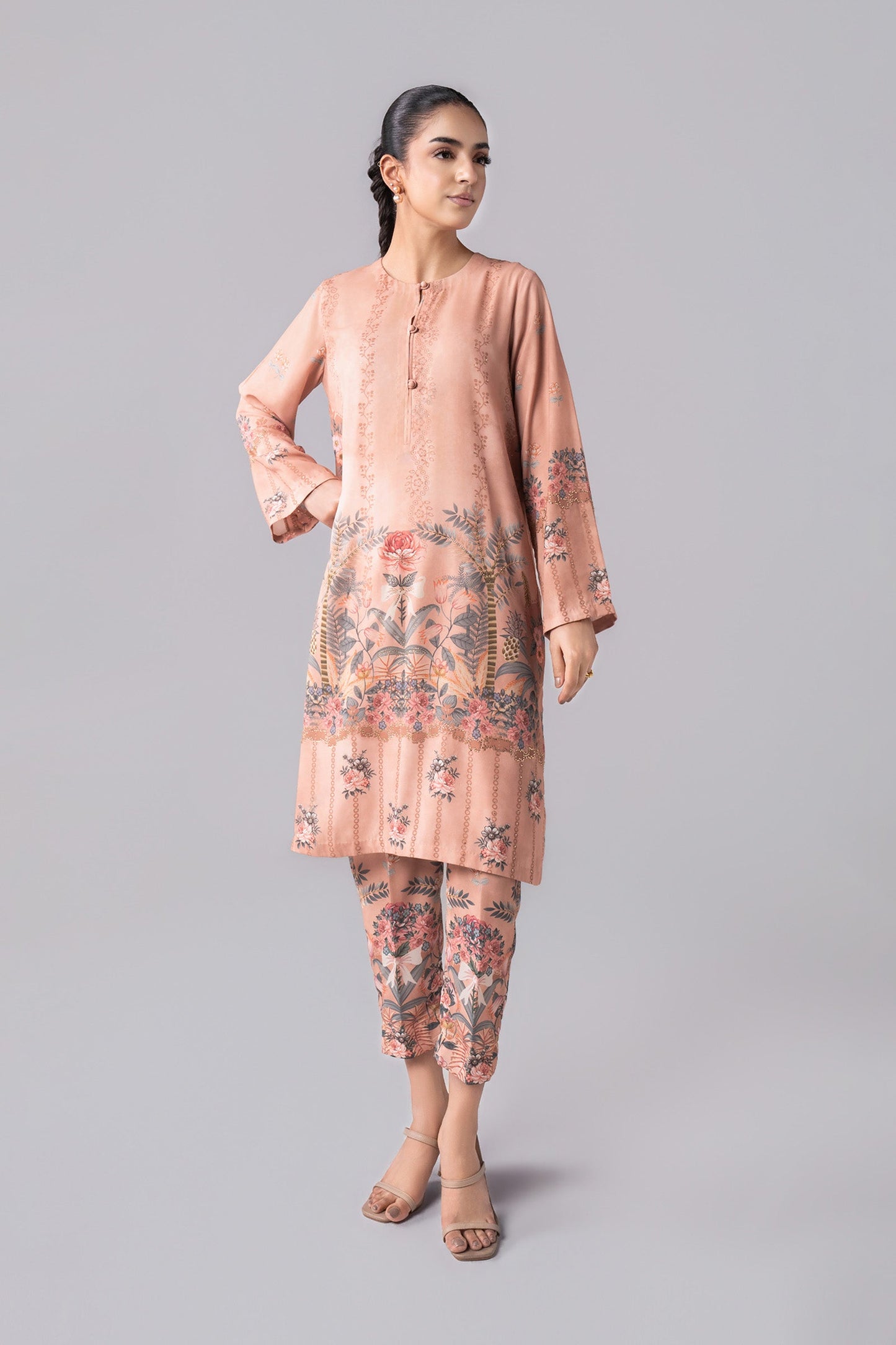 2 Pc Printed Georgette Suit