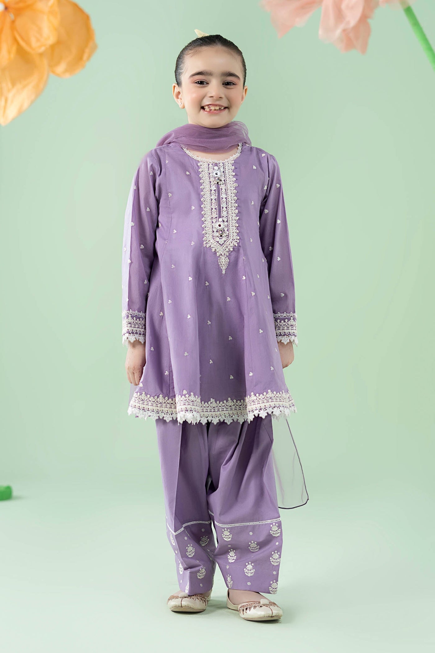 3 Piece Embroidered Lawn Suit | MKD-EA25-07