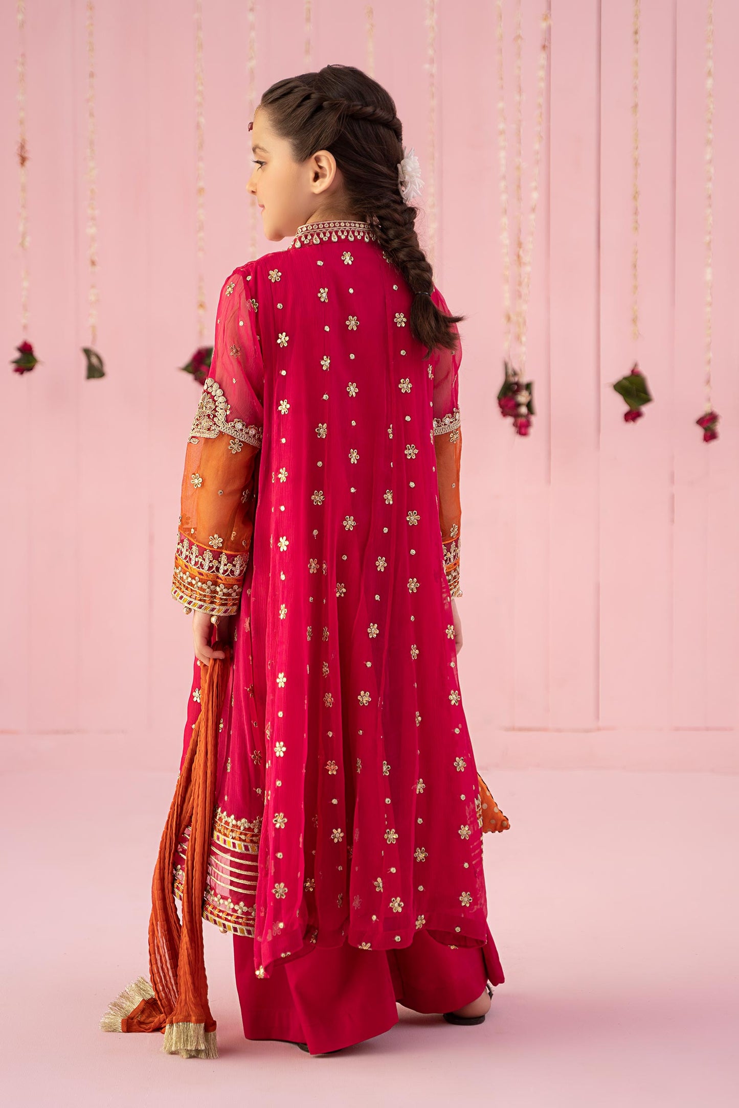 3 Piece Embroidered Chiffon Suit