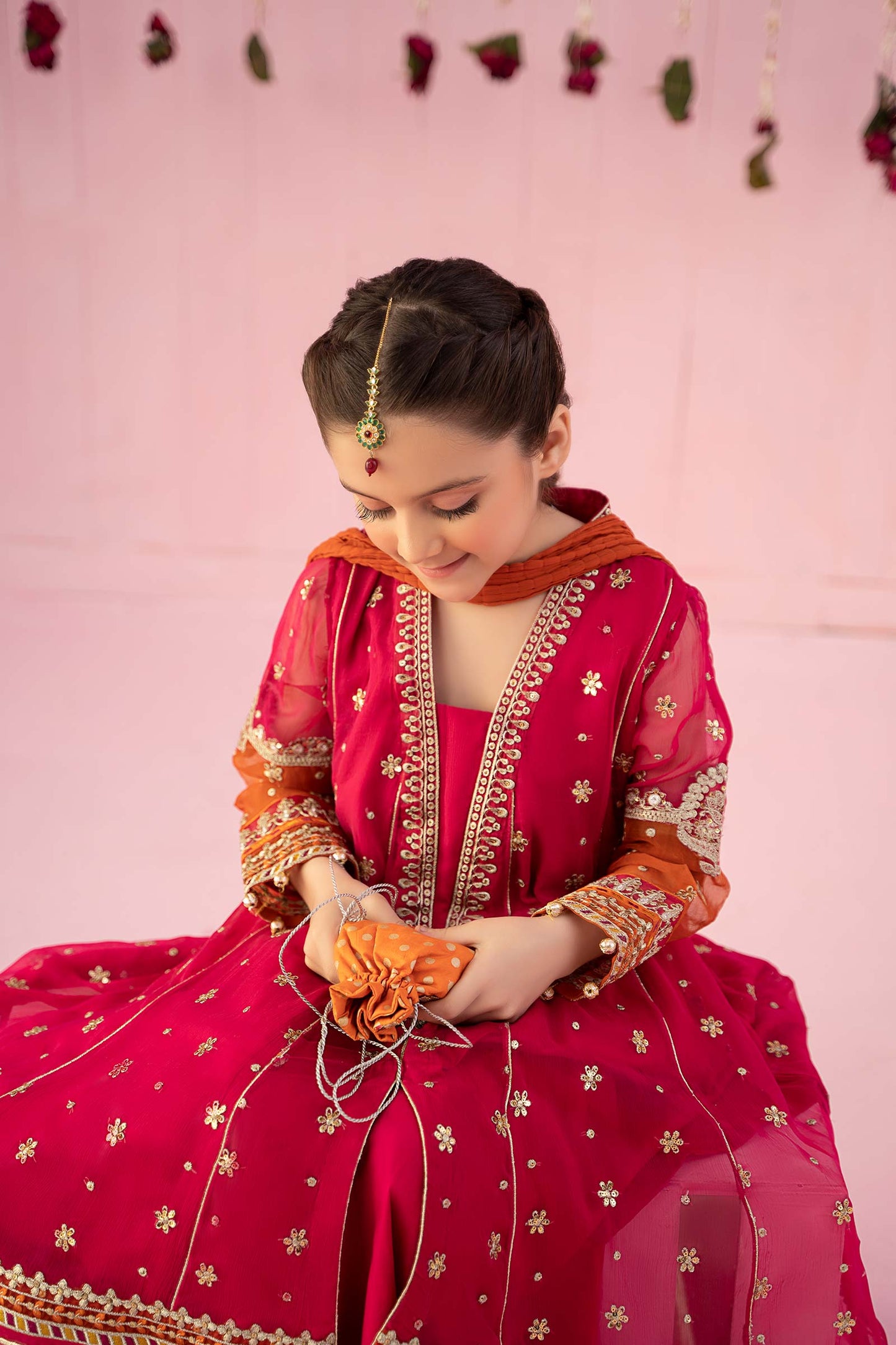 3 Piece Embroidered Chiffon Suit