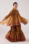 3 Piece Embroidered Raw Silk Suit