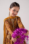 3 Piece Embroidered Raw Silk Suit